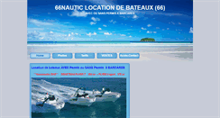 Desktop Screenshot of 66nautic.fr